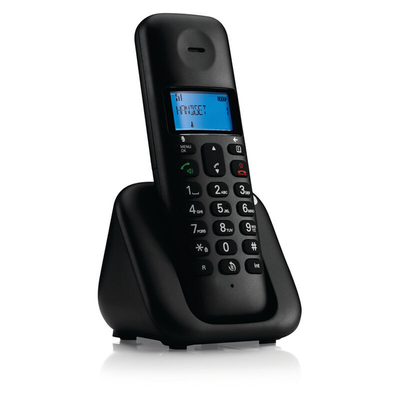 Product Ασύρματο Τηλέφωνο Motorola T301 Black (Ελληνικό Μενού) με ανοιχτή ακρόαση base image