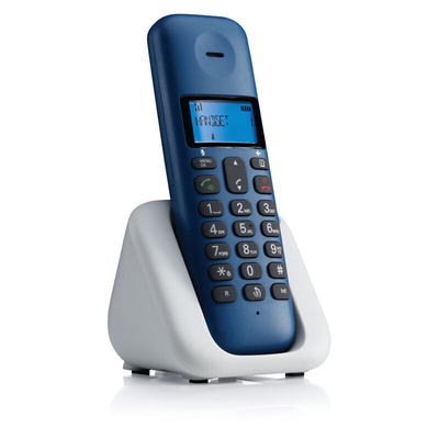 Product Ασύρματο Τηλέφωνο Motorola T301 Royal Blue (Ελληνικό Μενού) με ανοιχτή ακρόαση base image