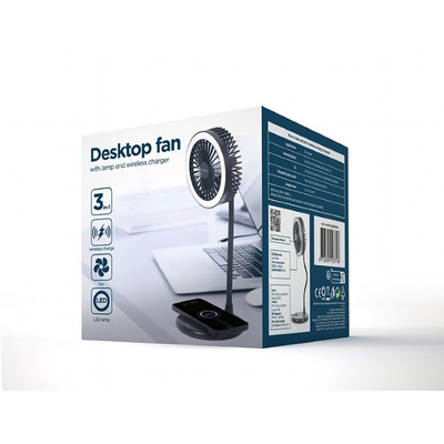 Product Ανεμιστήρας Gembird with LED LAMP AND Wireless CHARGER base image