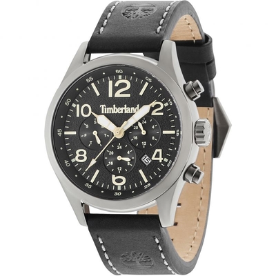 Product Ανδρικό Ρολόι Timberland Tbl15249Jsu02 (44mm) Δερμάτινο Λουράκι Μαύρο base image