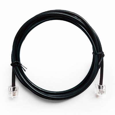 Product Καλώδιo Τηλεφωνικό Cablexpert ROUND 6P4C 2M Black base image
