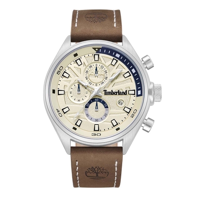 Product Ανδρικό Ρολόι Timberland Tdwgc9000403 (45 mm) Δερμάτινο Λουράκι Καφέ base image