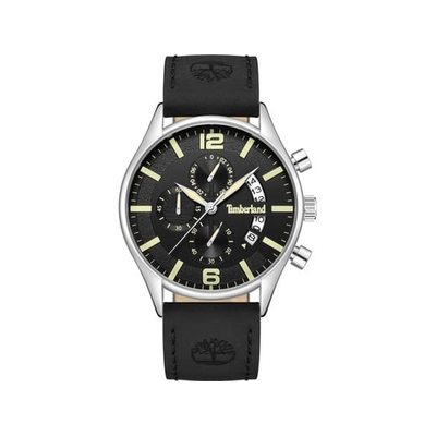 Product Ανδρικό Ρολόι Timberland Tdwgc9001201 (43 mm) Δερμάτινο Λουράκι Μαύρο base image