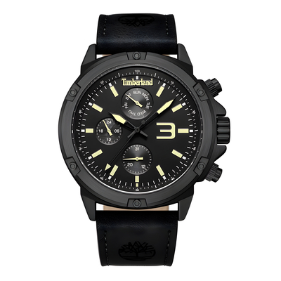 Product Ανδρικό Ρολόι Timberland Tdwgf9002904 (46 mm) Δερμάτινο Λουράκι Μαύρο base image