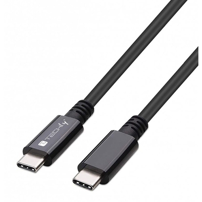Product Καλώδιο USB Techly 4 Gen 3 Type-C M/M E-Mark 8K 40Gbps 100W PD 0,8m Black base image