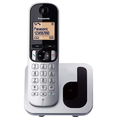 Product Ασύρματο Τηλέφωνο Panasonic KX-TGC210 Με Ηχείο Ασημί base image