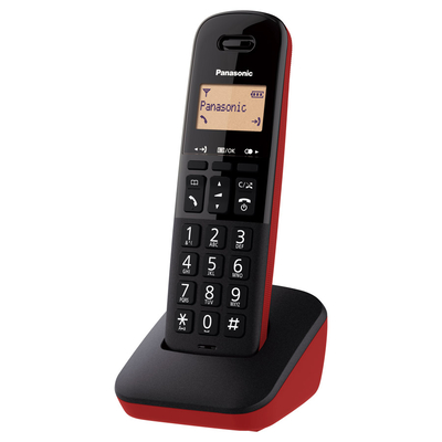 Product Ασύρματο Τηλέφωνο Panasonic KX-TGB610GRR κόκκινο base image