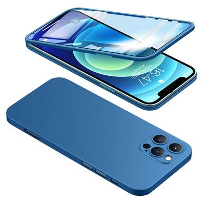 Product Θήκη Κινητού Powertech & tempered glass 2.5D TGC-0005 για iPhone 12 Pro, μπλε base image