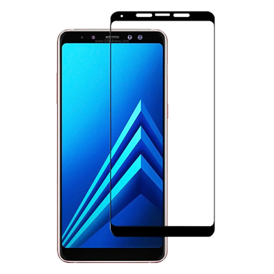 Product Screen Protector Powertech 5D Full Glue για Samsung A8 Plus 2018, Black base image