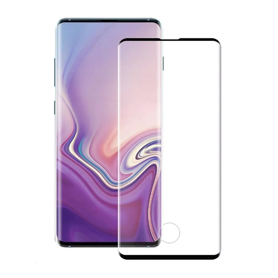 Product Screen Protector Powertech Tempered Glass 3D Half Glue, Samsung S10, Μαύρο base image