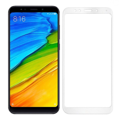 Product Screen Protector Powertech Tempered Glass 5D Full Glue για Xiaomi Note 5 Qualcomm, λευκό base image