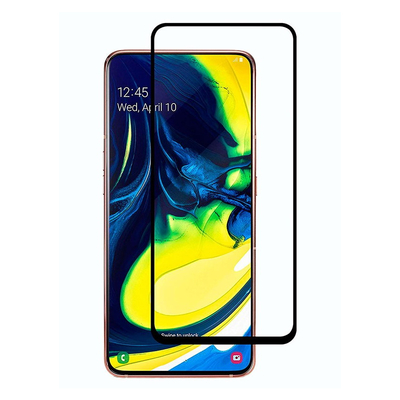 Product Screen Protector Powertech 5D Full Glue, Samsung A71/A80/A90(S), μαύρο base image