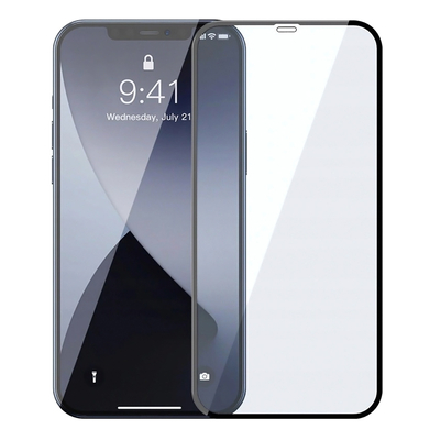 Product Screen Protector Powertech 5D, full glue, iPhone 12 Pro Max, μαύρο base image