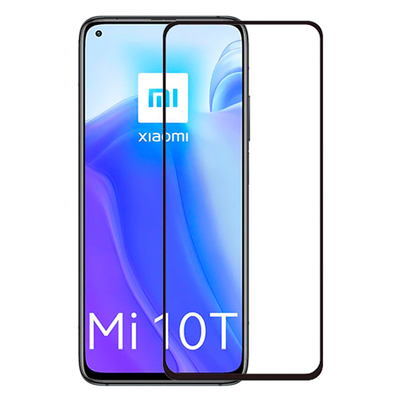 Product Screen Protector Powertech Tempered Glass 5D, full glue, Xiaomi Mi 10T/Lite/Pro 5G, μαύρο base image