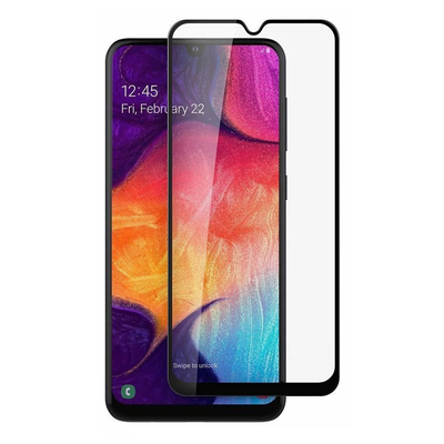 Product Screen Protector Powertech Tempered Glass 5D TGC-0471, Samsung A20s, full glue, μαύρο base image