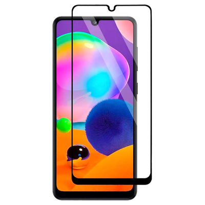 Product Screen Protector Powertech tempered glass 5D TGC-0473, Samsung A31, full glue, μαύρο base image