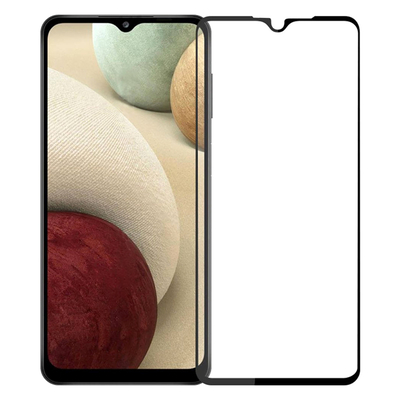 Product Screen Protector Powertech Tempered Glass 5D, full glue, Samsung A12 2021, μαύρο base image