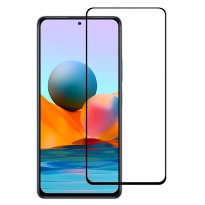 Product Screen Protector Powertech Tempered Glass 5D Full Glue, Xiaomi Note 10 Pro/Max, μαύρο base image