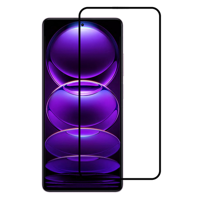 Product Screen Protector Powertech tempered glass 5D, full glue, Xiaomi Redmi Note 12 Pro, μαύρο base image