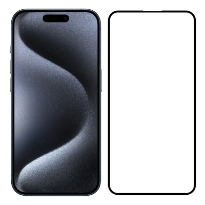 Product Screen Protector Powertech Tempered Glass 5D TGC-0659 για iPhone 15 Pro base image
