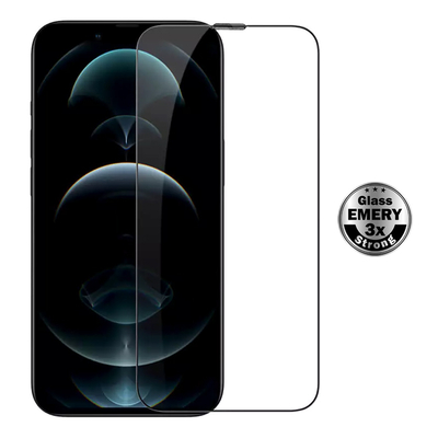 Product Προστατευτικό Οθόνης Powertech Tempered Glass Emery 5D Tgc-0763 για iPhone 14, Full Glue base image