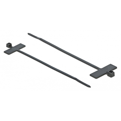 Product Δεματικά Καλωδίων Powertech TIES-033 με ετικέτα, 100x2.5mm, μαύρα, 25τμχ base image