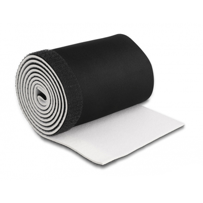 Product Δεματικά Καλωδίων Ταινία νεοπρενίου velcro TIES-037, 13.5cm, 1.5m, μαύρη/λευκή base image