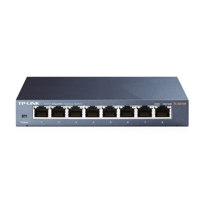 Product Network Switch TP-Link Desktop TL-SG108 8 Θυρών, 10/100/1000Mbps, Ver. 4.0 base image