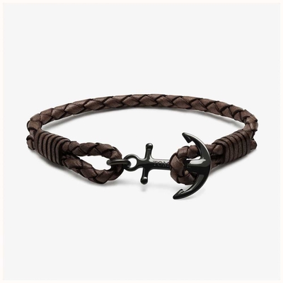 Product Βραχιόλι Unisex Tom Hope Tm0241 (18cm) Δερμάτινο,  Brown base image