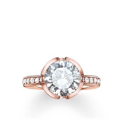 Product Γυναικείο Δαχτυλίδι Thomas Sabo 2037-416-1454 (54) από Ασήμι Pink Gold base image