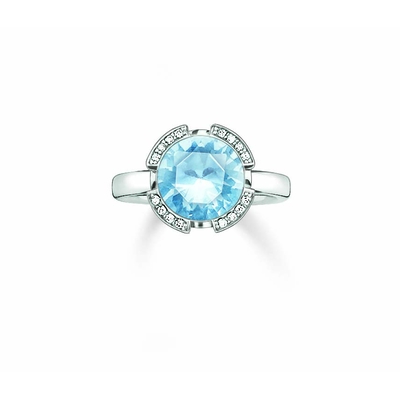 Product Γυναικείο Δαχτυλίδι Thomas Sabo 038-059-31-56 (56) από Ασήμι Blue, Silver base image