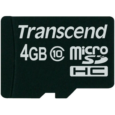 Product Κάρτα Μνήμης MicroSDHC Transcend 4GB Class 10 base image