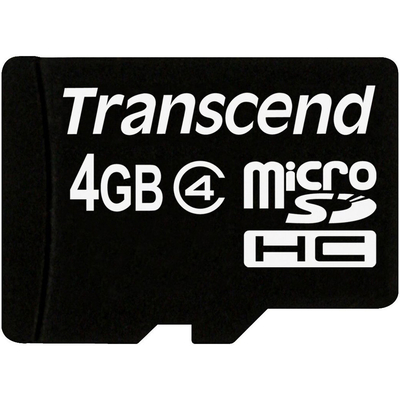 Product Κάρτα Μνήμης MicroSDHC Transcend 4GB Class 4 base image