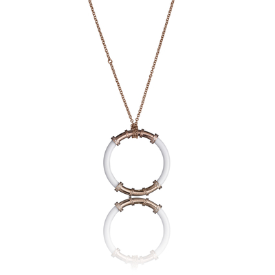 Product Γυναικείο Κολιέ Time Force Ts5136Cr (45cm) από Ατσάλι Pink, White base image