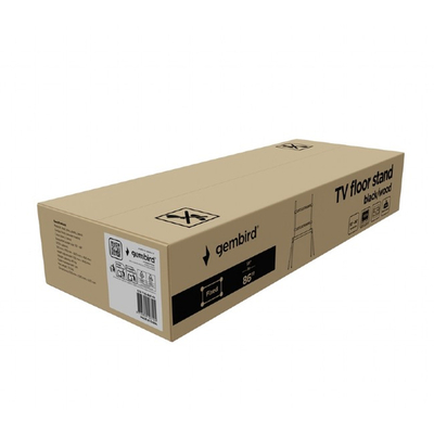 Product Βάση Τηλεόρασης Gembird 55'-86' Black/Wood Max Vesa 600x400 base image