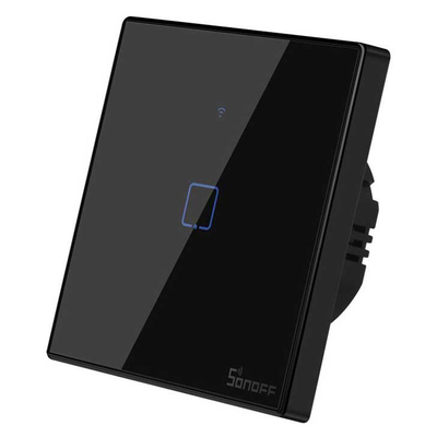 Product Smart Διακόπτης Sonoff ΤΧ-T3EU1C, αφής, Wi-Fi, μονός, μαύρος base image