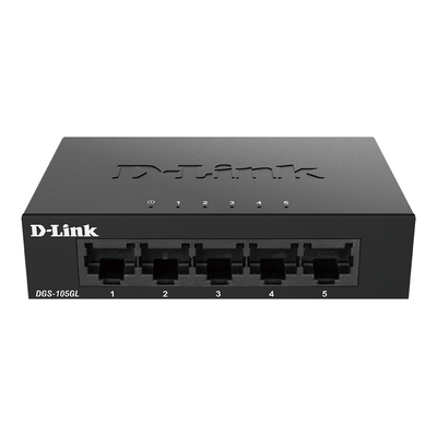 Product Network Switch D-Link DGS-105GL/E Unmanaged Gigabit Ethernet (10/100/1000) Black base image