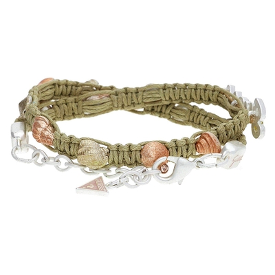 Product Γυναικείο Κολιέ Guess Ufn40906 (33-38cm) από Ατσάλι / Textile Gray And Pink base image