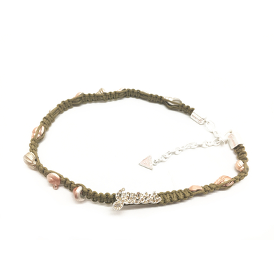 Product Γυναικείο Κολιέ Guess Ufn40907 (33-38cm) από Ατσάλι / Textile Green And Pink base image