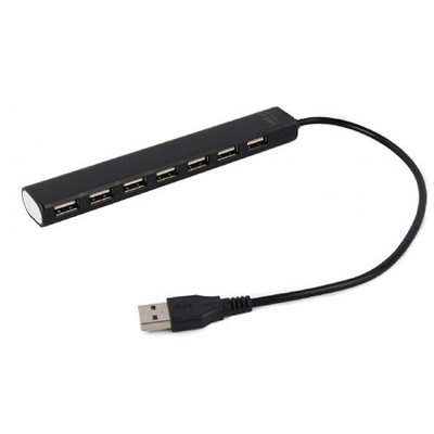 Product USB Hub Gembird USB 2.0 7-PORT Black base image