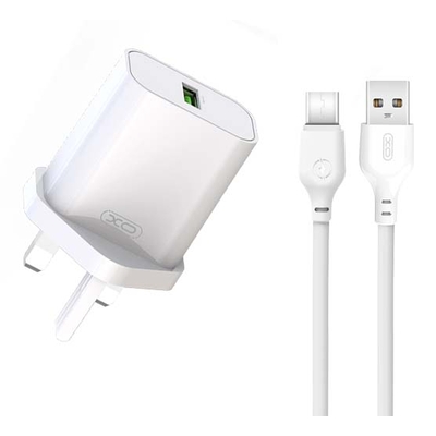 Product Φορτιστής Πρίζας XO L103 (UK) QC3.0 18W με Καλώδιο Type-C (NB103) base image