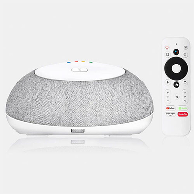 Product TV Box Mecool 2in1 Smart Speaker with Google Assistant AND 4K Android 11 4+32G base image