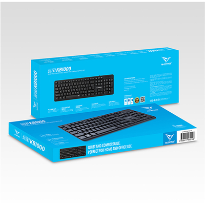 Product Πληκτρολόγιο Ενσύρματο Alcatroz SILENT KB1000 Black base image