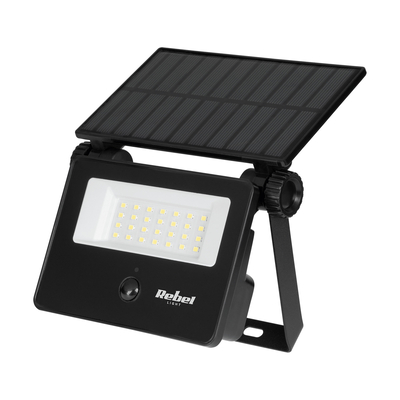 Product Ηλιακός Προβολέας LED Rebel 6W με φωτοκύτταρο και αισθητήρα κίνησης IP54 base image