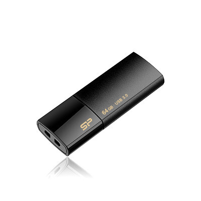 Product USB Flash 64GB Silicon Power B05 Black USB 3.0 base image