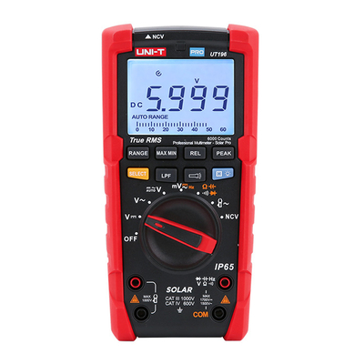 Product Πολύμετρο Uni-T ψηφιακό Solar Pro UT196, 1700V DC/1500V AC, True RMS base image
