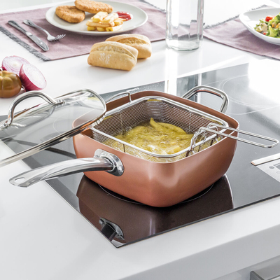 Product Σετ Τηγανιών Πολλαπλών Χρήσεων 5 σε 1 Copper Coppans InnovaGoods 4 Τεμάχια base image