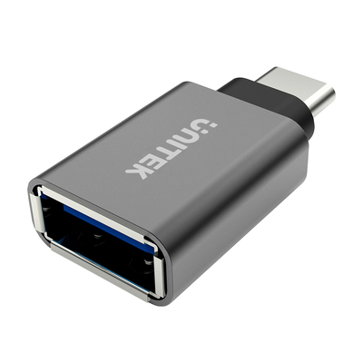 Product Αντάπτορας USB UNITEK Y-A025CGY Type-C USB Type-A Metallic base image