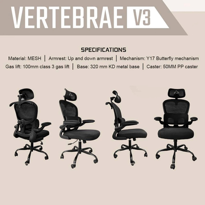 Product Καρέκλα Γραφείου Armaggeddon Full Mesh Vertebrae V3 Black base image