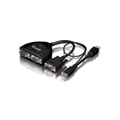 Product VGA Splitter Equip 2-Port 450MHz Black base image